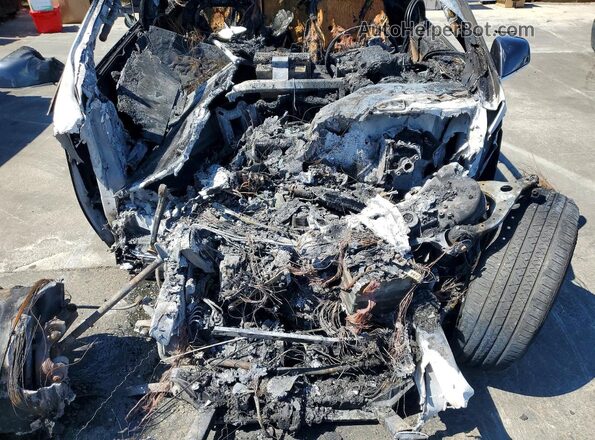 5YJXCAE26JF087993 2018 TESLA MODEL Серый Вид задней части салона