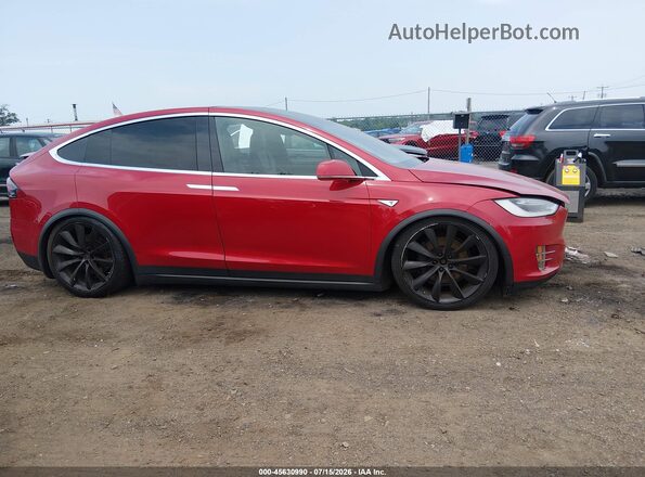 5YJXCBE21GF006123 2016 TESLA MODEL X Красный Вид щитка приборов