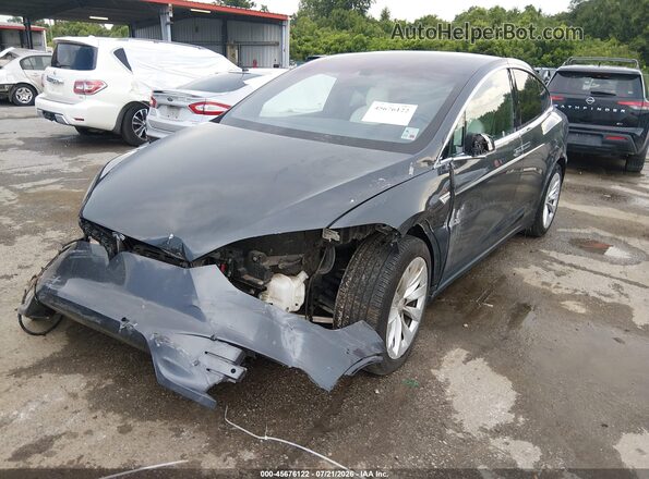 5YJXCBE22GF020242 2016 TESLA MODEL X Gray Vista tres cuartos delantera izquierda