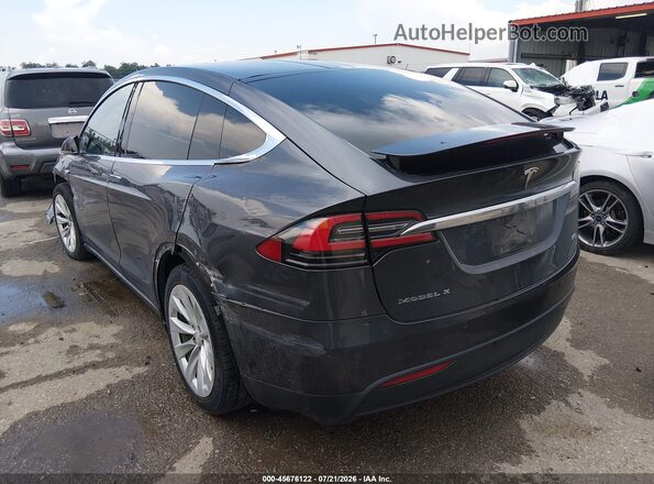 5YJXCBE22GF020242 2016 TESLA MODEL X Gray Trasero izquierdo