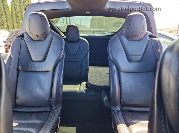 5YJXCBE25GF024933 2016 TESLA MODEL Silver Вид задніх сидінь