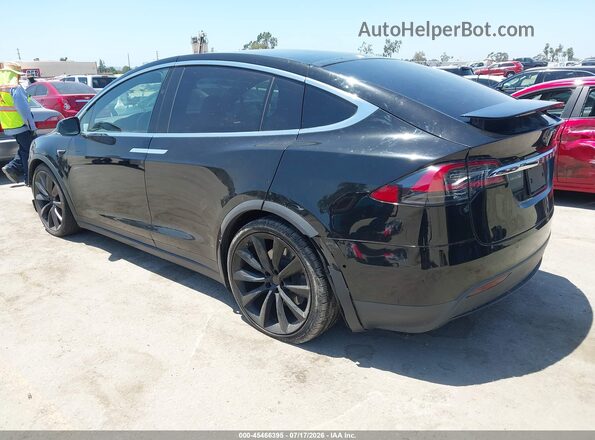 5YJXCBE26LF217991 2020 TESLA MODEL X Black უკანა მარცხენა