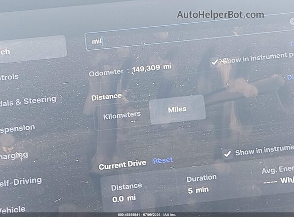 5YJXCBE27GF005722 2016 TESLA MODEL X Gray Вид задніх сидінь