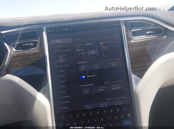 5YJXCBE27GF005722 2016 TESLA MODEL X Gray 