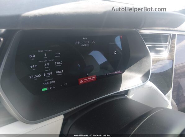 5YJXCBE27GF005722 2016 TESLA MODEL X Gray 