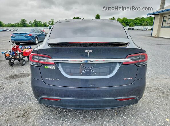 5YJXCBE44GF016355 2016 TESLA MODEL Black Вид ззаду
