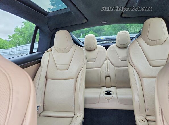 5YJXCBE44GF016355 2016 TESLA MODEL Black Вид задніх сидінь