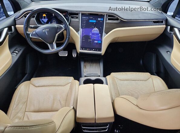5YJXCBE44GF016355 2016 TESLA MODEL Black Вид панелі приладів