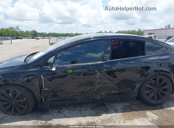 5YJXCBE44JF106662 2018 TESLA MODEL X Black Դիմացի տեսք