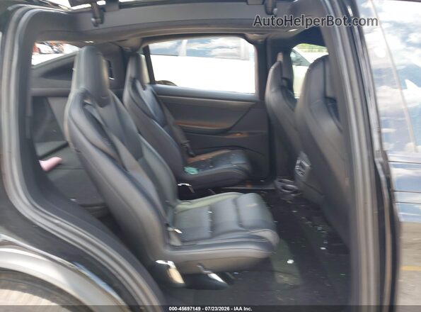 5YJXCBE44JF106662 2018 TESLA MODEL X Black VIN կոդի պիտակի տեսք