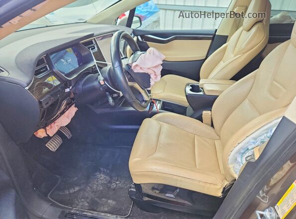 5YJXCBE45GF005753 2016 TESLA MODEL Золотой Вид салона спереди