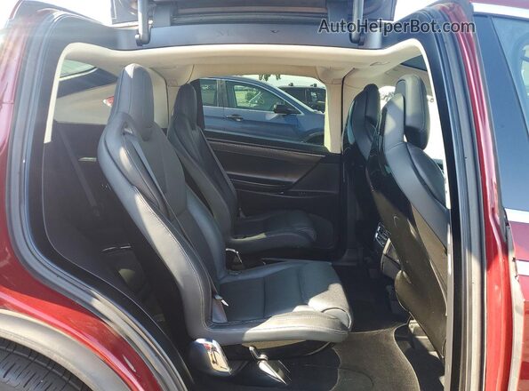 5YJXCBE46GFS00289 2016 TESLA MODEL Red Սալոնի հետևի տեսք