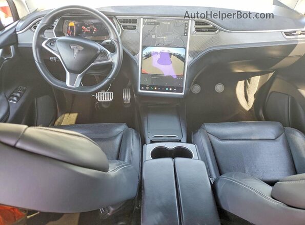 5YJXCBE46GFS00289 2016 TESLA MODEL Red Առջևի վահանակի տեսք