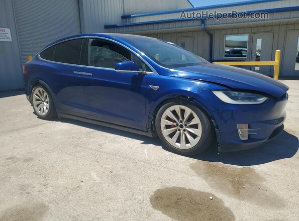 5YJXCBE4XGF006994 2016 TESLA MODEL Blue Передня права чверть