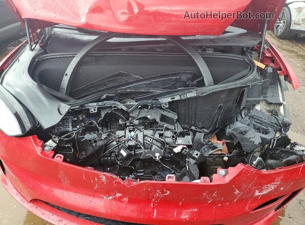 5YJXCBE54MF326364 2021 TESLA MODEL Red Vista interior trasera