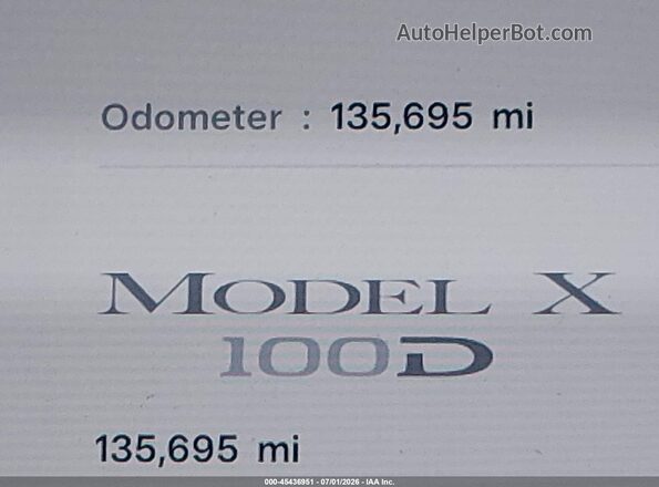 5YJXCDE22JF136995 2018 TESLA MODEL X Gray 