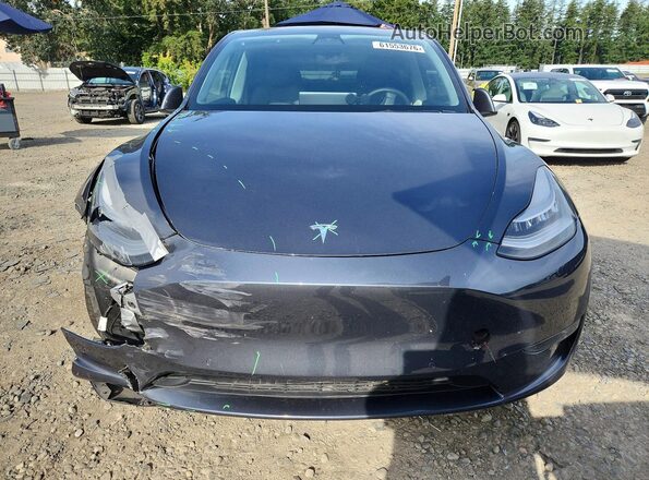 5YJYGAEE0MF146298 2021 TESLA MODEL Gray Widok z przodu