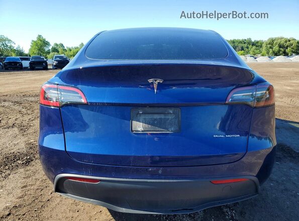 5YJYGAEE0MF236616 2021 TESLA MODEL Blue Vista trasera
