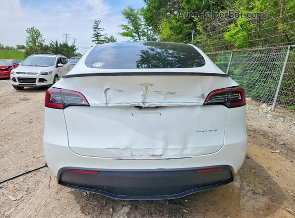 5YJYGAEE1MF263579 2021 TESLA MODEL White Вид ззаду