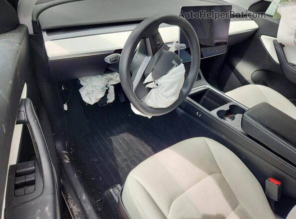 5YJYGAEE1MF263579 2021 TESLA MODEL White Вид панелі приладів