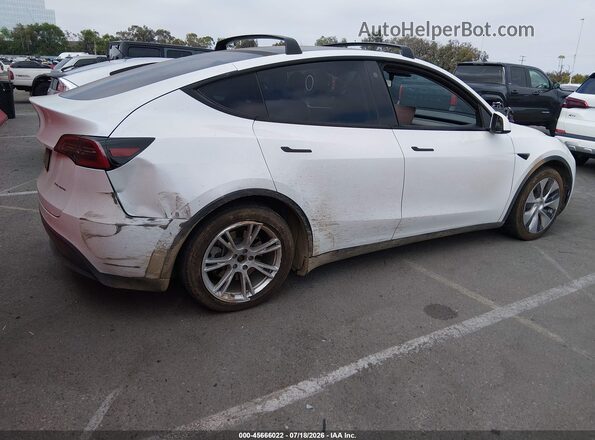 5YJYGAEE4MF234304 2021 TESLA MODEL Y Белый Задняя правая четверть