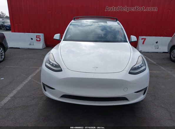 5YJYGAEE4MF234304 2021 TESLA MODEL Y Белый Вид щитка приборов
