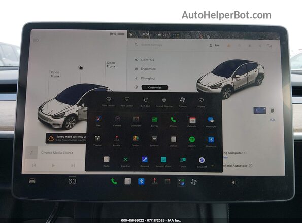 5YJYGAEE4MF234304 2021 TESLA MODEL Y Белый 