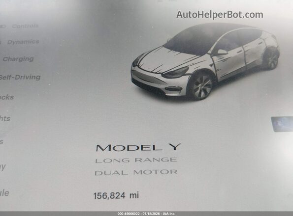 5YJYGAEE4MF234304 2021 TESLA MODEL Y Белый 