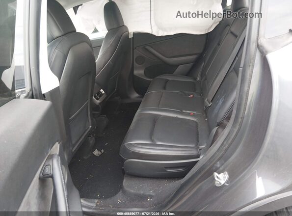5YJYGAEE5MF136656 2021 TESLA MODEL Y Gray VIN კოდის სტიკერის ხედი
