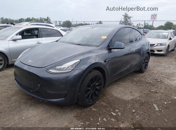 5YJYGAEE5MF136656 2021 TESLA MODEL Y Gray წინა მარცხენა ხედი სამი მეოთხედიდან