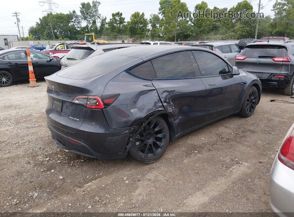 5YJYGAEE5MF136656 2021 TESLA MODEL Y Gray უკანა მარჯვენა
