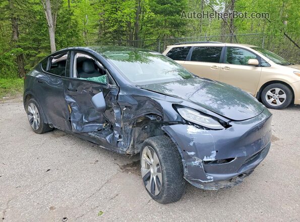 5YJYGAEE6MF131577 2021 TESLA MODEL Синий Передняя правая четверть