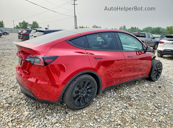 5YJYGAEE7MF173904 2021 TESLA MODEL Burgundy Trasero derecho
