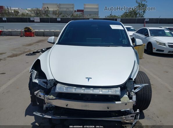 5YJYGAEE9MF259165 2021 TESLA MODEL Y Белый Вид задней части салона