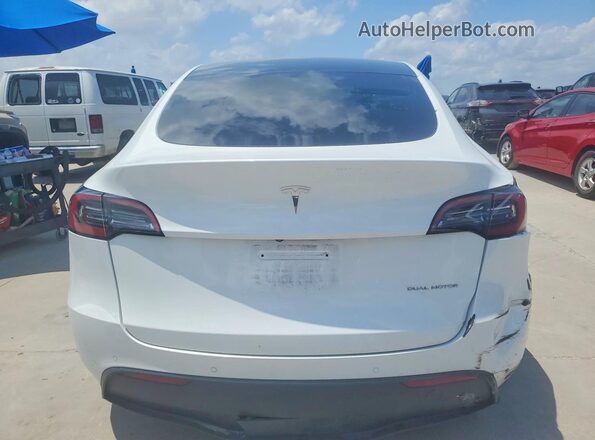 5YJYGAEE9MF301303 2021 TESLA MODEL White Widok z tyłu