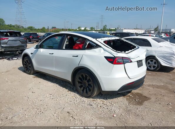 5YJYGDED2MF105910 2021 TESLA MODEL Y Белый Задняя левая четверть