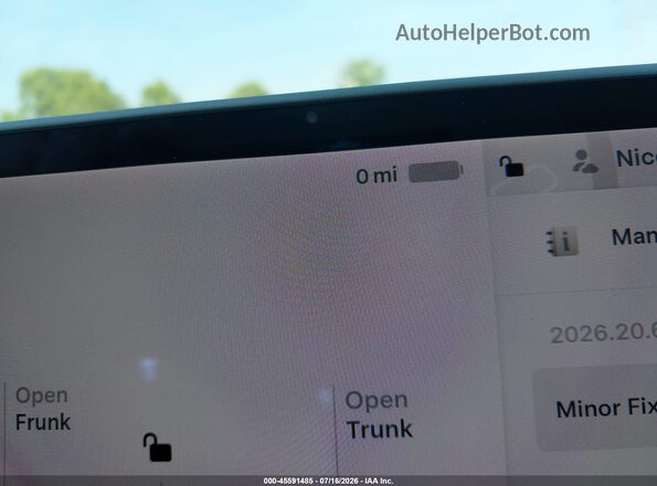 5YJYGDED2MF105910 2021 TESLA MODEL Y Белый 