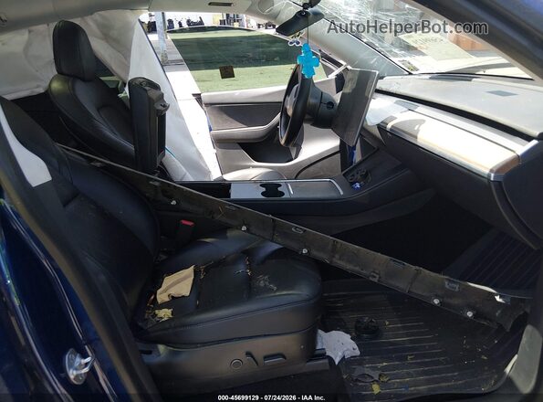 5YJYGDED7MF124291 2021 TESLA MODEL Y Синий Вид салона спереди