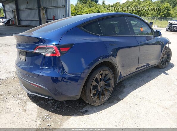 5YJYGDED7MF124291 2021 TESLA MODEL Y Синий Задняя правая четверть