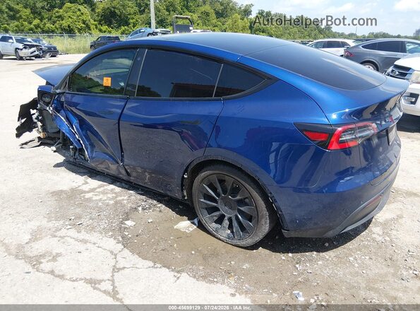 5YJYGDED7MF124291 2021 TESLA MODEL Y Синий Задняя левая четверть