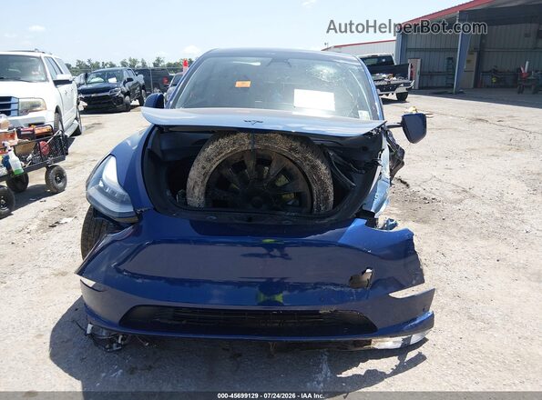 5YJYGDED7MF124291 2021 TESLA MODEL Y Синий Вид панели приборов