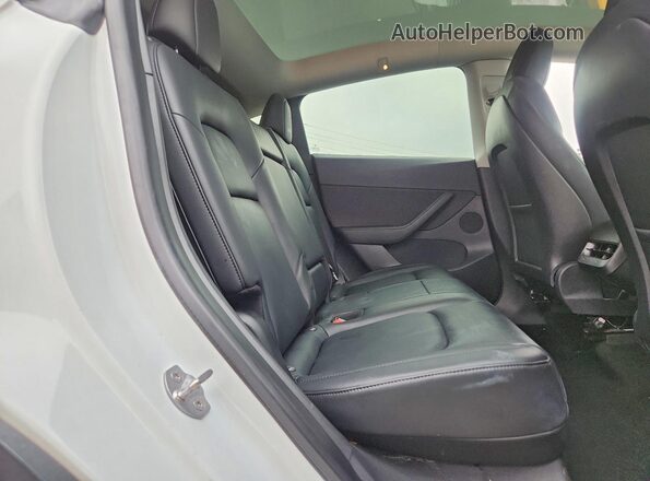 5YJYGDED7MF125909 2021 TESLA MODEL White Vista de los asientos traseros