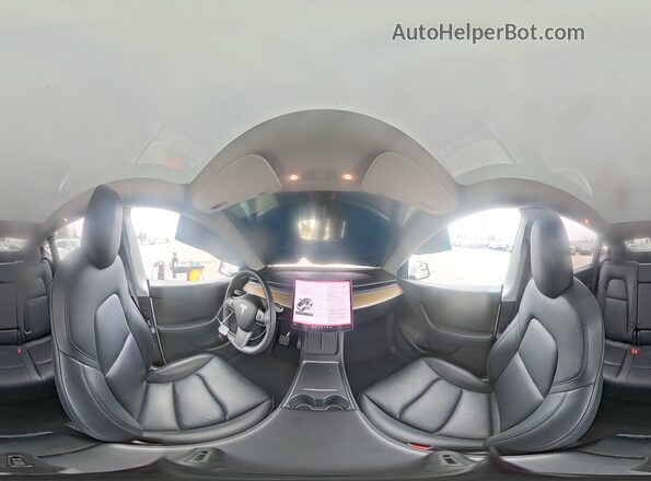5YJYGDED7MF125909 2021 TESLA MODEL White Vista interior de 360 grados