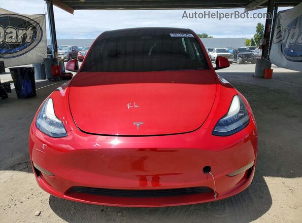 5YJYGDED8MF107600 2021 TESLA MODEL Red წინა ხედი