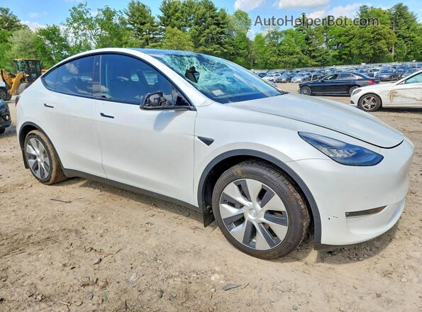 5YJYGDED9MF103538 2021 TESLA MODEL Белый Передняя правая четверть