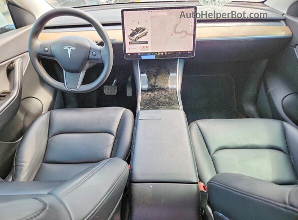 5YJYGDED9MF103538 2021 TESLA MODEL Белый Вид панели приборов