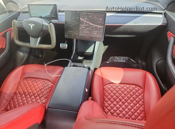 5YJYGDEE0MF076576 2021 TESLA MODEL Black Առջևի վահանակի տեսք