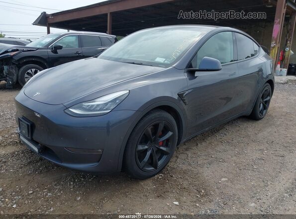 5YJYGDEE0MF087870 2021 TESLA MODEL Y Серый Передняя левая четверть