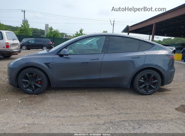 5YJYGDEE0MF087870 2021 TESLA MODEL Y Серый Вид задней части салона
