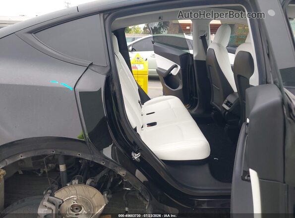 5YJYGDEE0MF102500 2021 TESLA MODEL Y Black Vista de la etiqueta del VIN